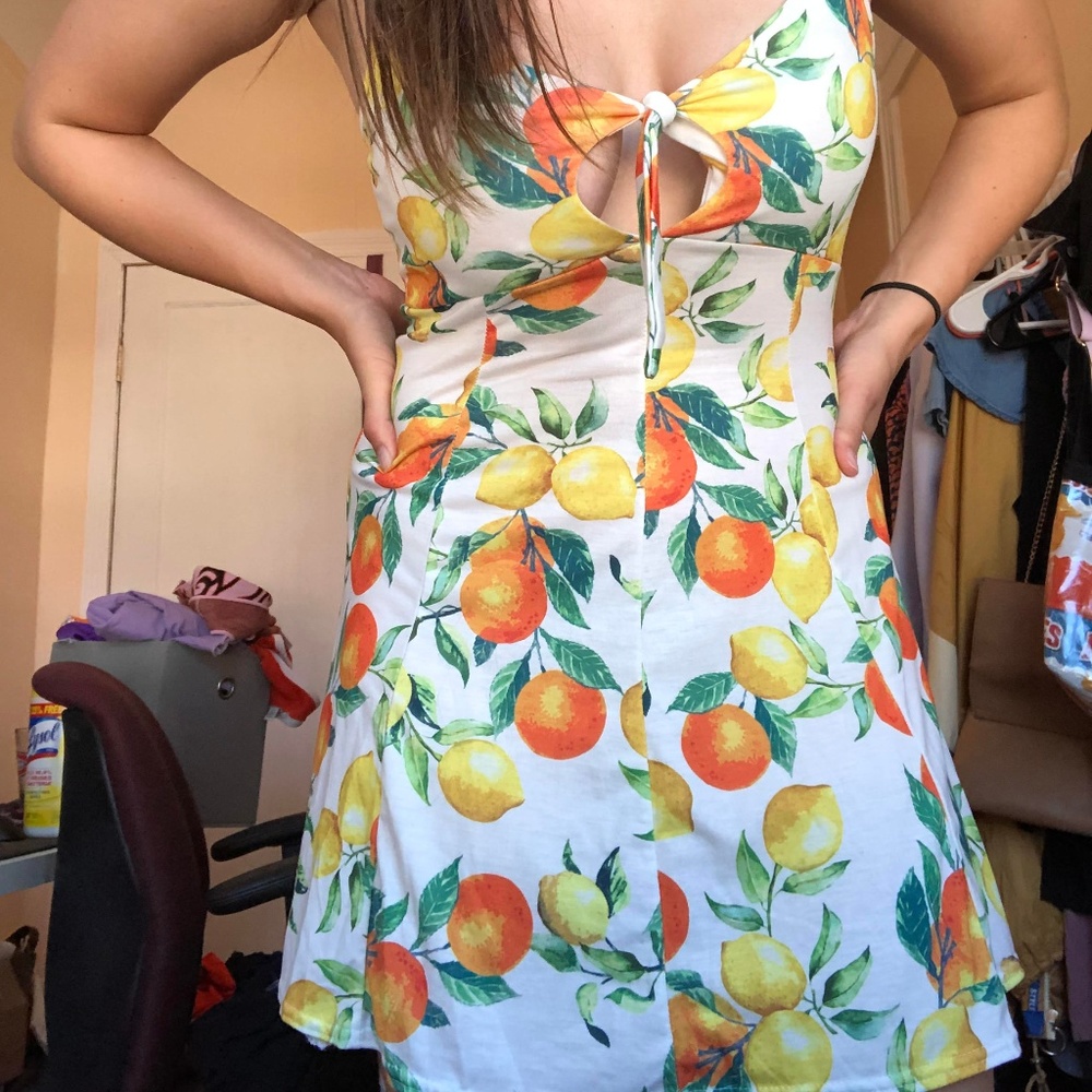 Fruit print dress